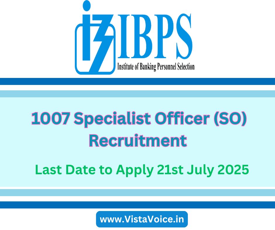 IBPS SO Recruitment