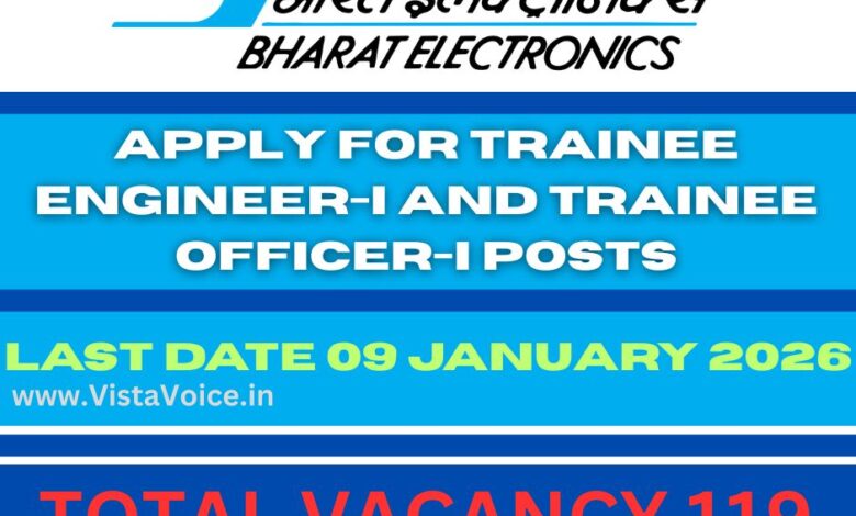 BEL Recruitment 2025–26
