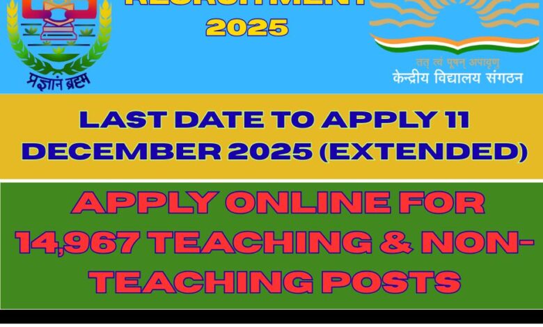 KVS and NVS Recruitment