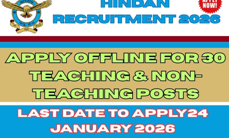 Air_Force School Hindan Recruitment