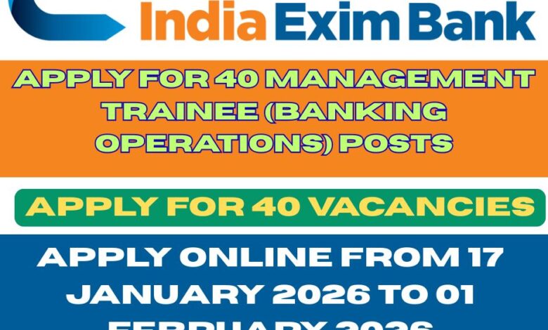 India Exim Bank Recruitment